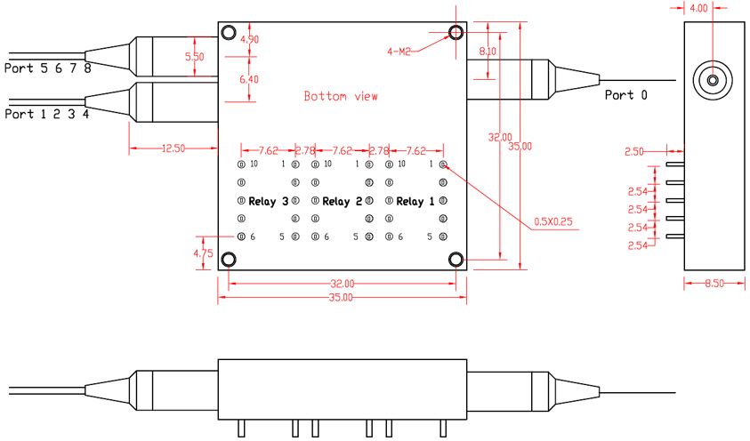 1750660071792494.png Mini 1×8T 光開關(guān)尺寸圖.png