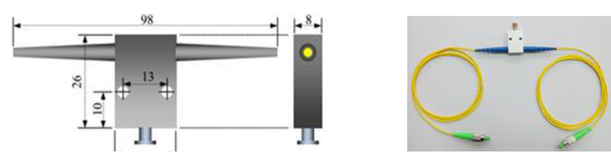 純手卻換動(dòng)調(diào)節(jié) 1X1 光開(kāi)關(guān)尺寸圖 純手卻換動(dòng)調(diào)節(jié) 1X1 光開(kāi)關(guān)尺寸圖