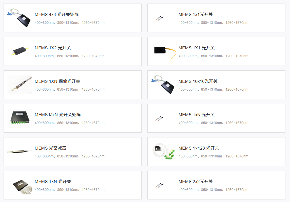 科毅MEMS光開(kāi)關(guān)產(chǎn)品圖 科毅MEMS光開(kāi)關(guān)產(chǎn)品圖