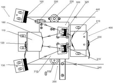 MEMS光開關(guān)矩陣多光束切換工作原理圖 MEMS光開關(guān)矩陣多光束切換工作原理圖