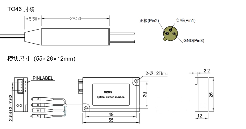 模塊式光開(kāi)關(guān)機(jī)械結(jié)構(gòu)示意圖 模塊式光開(kāi)關(guān)機(jī)械結(jié)構(gòu)示意圖