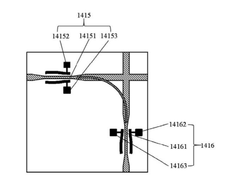 橫向旋轉(zhuǎn)器電極與液晶波導布局示意圖2 - 廣西科毅光通信 橫向旋轉(zhuǎn)器電極與液晶波導布局示意圖2 - 廣西科毅光通信