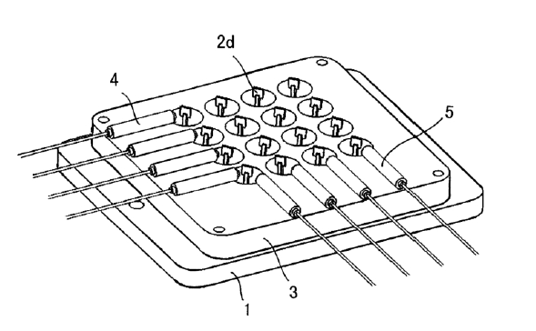 4x4微機(jī)械式光開關(guān)陣列示意圖