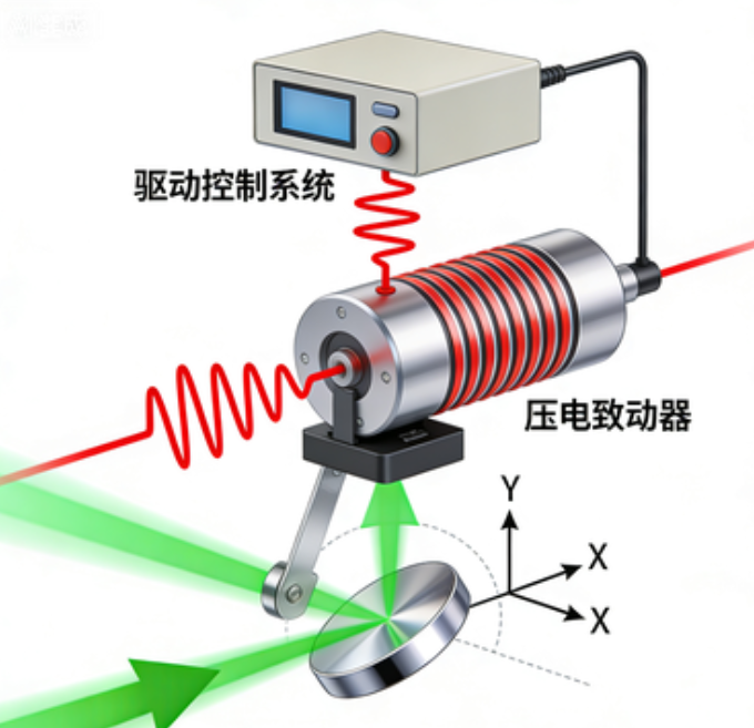 壓電光束導(dǎo)向光開關(guān)原理示意圖-廣西科毅光通信 壓電光束導(dǎo)向光開關(guān)原理示意圖-廣西科毅光通信