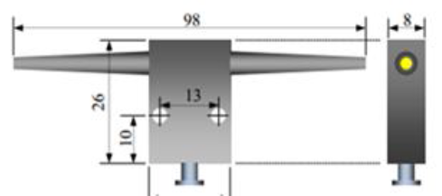 VOA SM 手調(diào)衰減器產(chǎn)品尺寸圖 - 科毅光通信