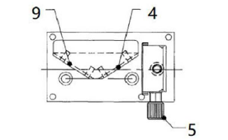 激光功率衰減器俯視圖 - 廣西科毅光通信