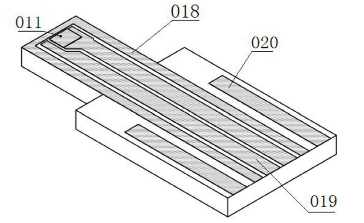 圖4 小體積光發(fā)射組件的陶瓷基板最底層結(jié)構(gòu)示意圖 - 科毅光通信