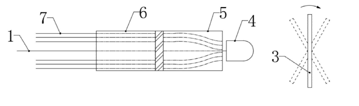 陣列波導(dǎo)式光開關(guān)實施例一同側(cè)布局結(jié)構(gòu)示意圖 - 廣西科毅光通信 陣列波導(dǎo)式光開關(guān)實施例一同側(cè)布局結(jié)構(gòu)示意圖 - 廣西科毅光通信