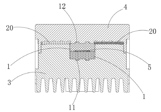 MPO光模塊橫截面示意圖-廣西科毅光通信