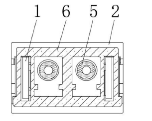 光口活動(dòng)塊右視剖面結(jié)構(gòu) - 廣西科毅光通信