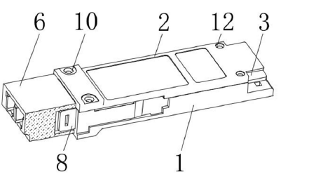 內(nèi)嵌式光模塊立體剖面結(jié)構(gòu) | 展示內(nèi)部光器件、電路板及連接關(guān)系 - 廣西科毅光通信